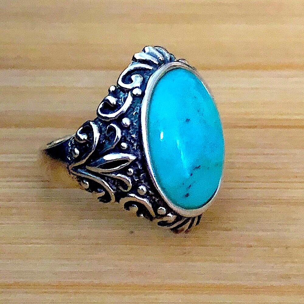 $76 Estate Ring  Sterling Silver  Marked TMA Barse 925   Size 10